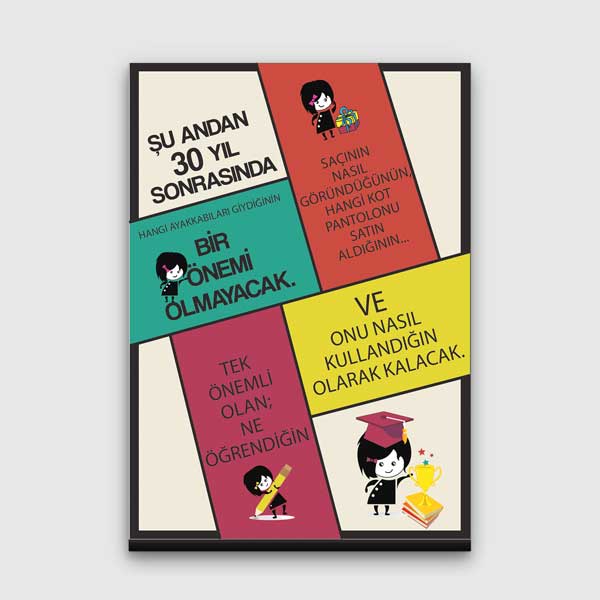 "Ne Öğrendiğin Önemli" Öğrenci Motivasyon Tablosu – B-870