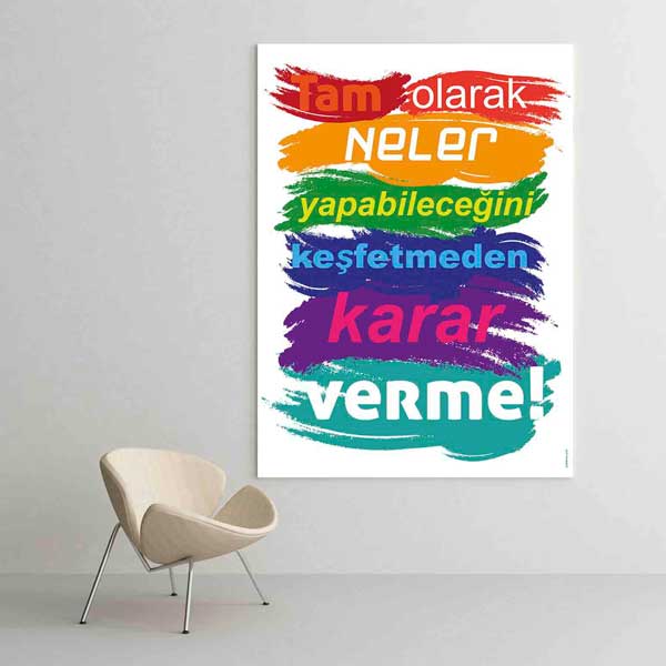 "Potansiyelini Keşfet" Karar Verme Motivasyon Tablosu – B-952