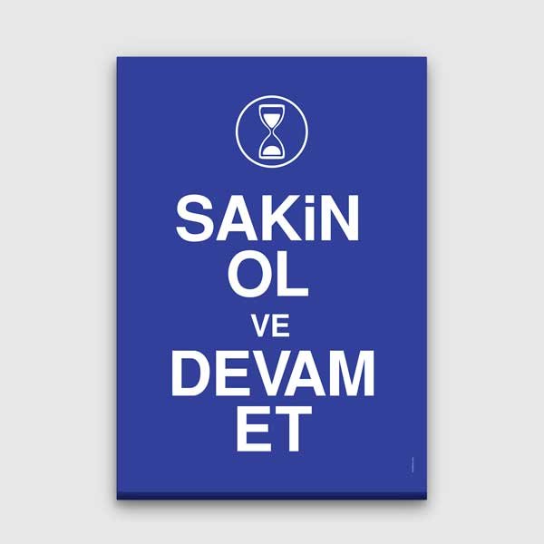 sinif-egitim-posterleri-b-963-00 "Sakin Ol ve Devam Et" Motivasyon Posteri – B-963