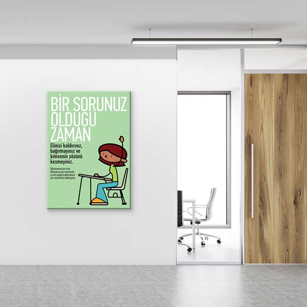 Sorun Çözme ve İletişim Eğitici Poster Tablo – B-992