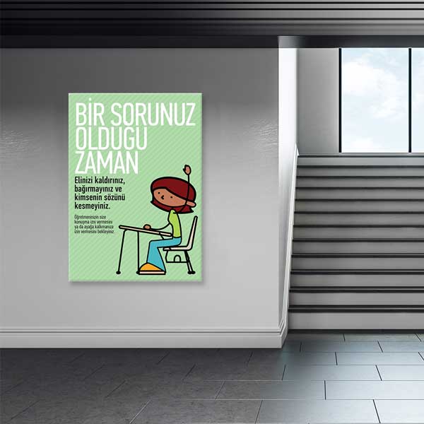 Sorun Çözme ve İletişim Eğitici Poster Tablo – B-992