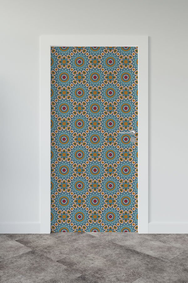 Desenli Sınıf Kapı Giydirme 9515