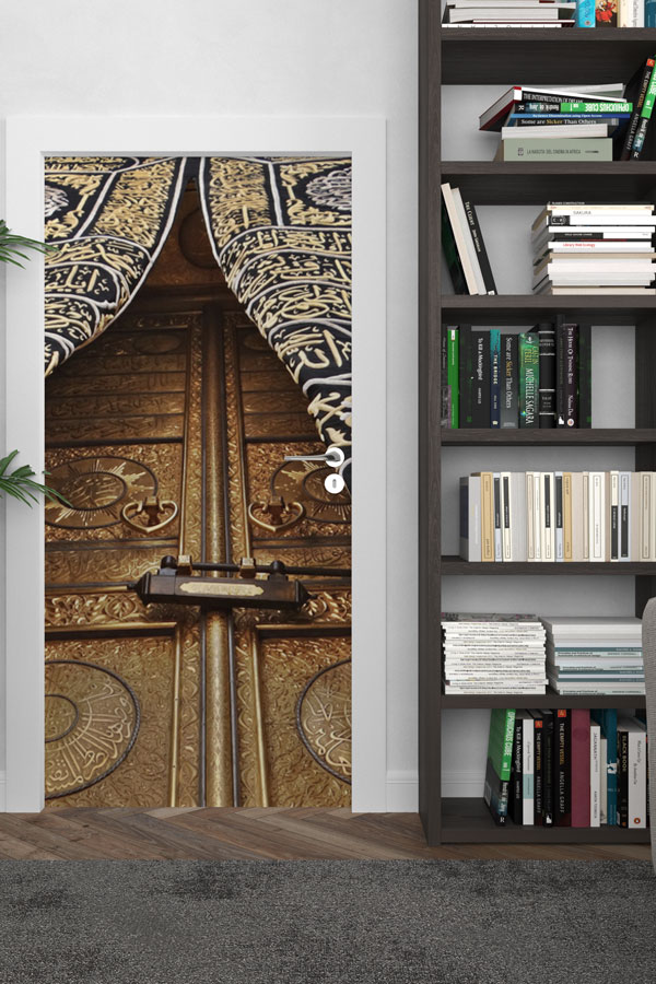 Altın Kabe Kapısı ve Kisve Desenli Kapı Giydirme Tasarımı 9553