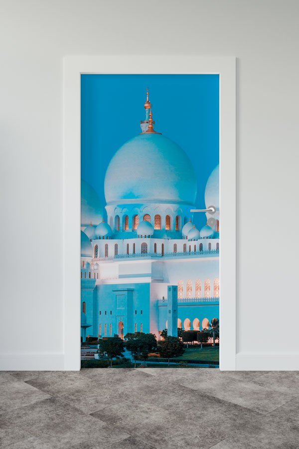 Şeyh Zayed Camii Gece Kapı Giydirme 9599