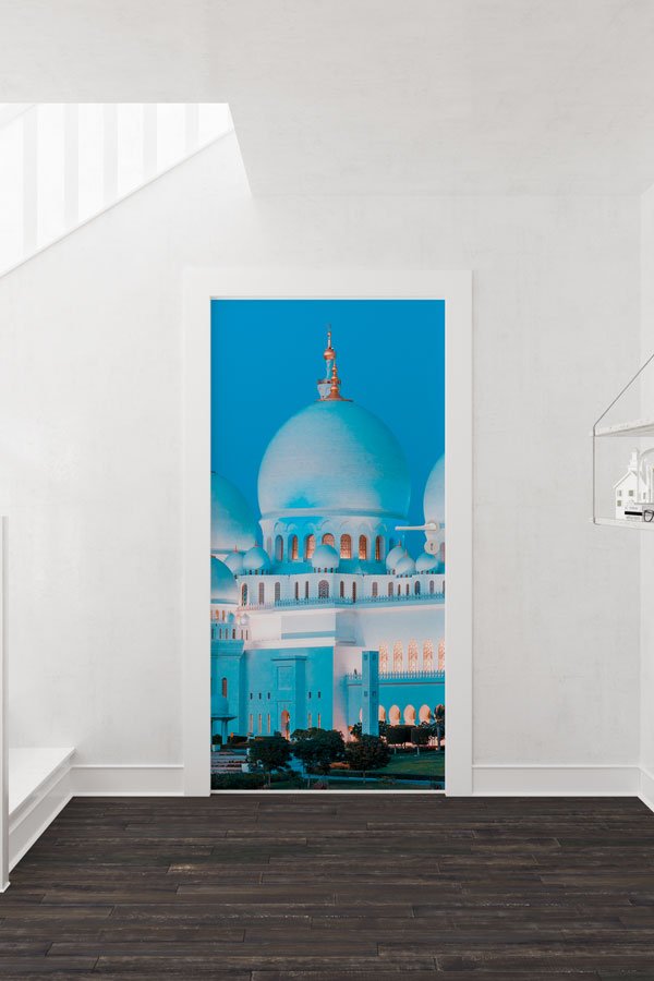 Şeyh Zayed Camii Gece Kapı Giydirme 9599