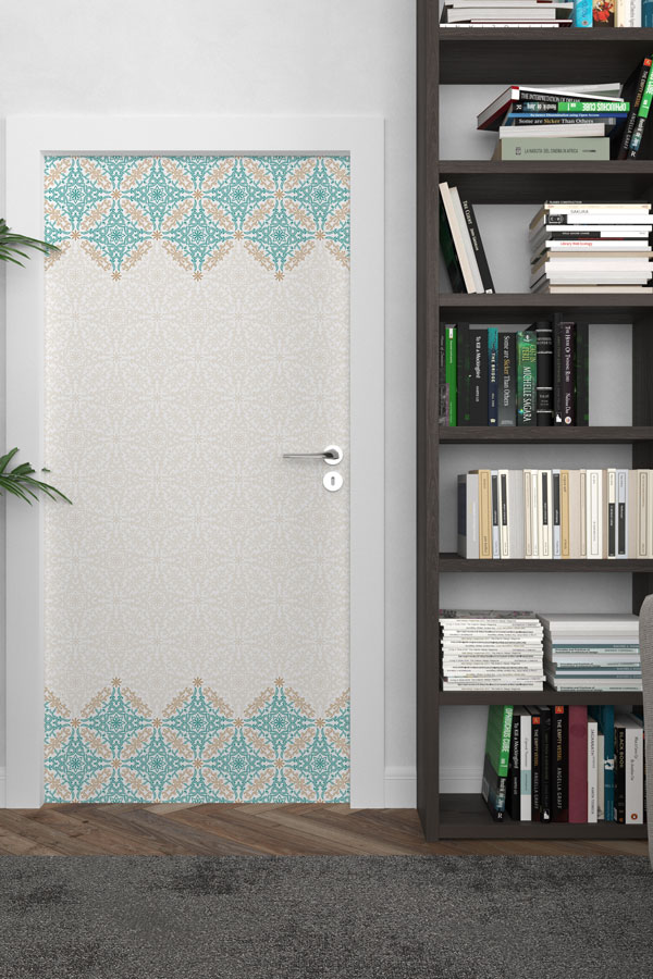 Dekoratif Bordürlü Klasik Kapı Giydirme 9526