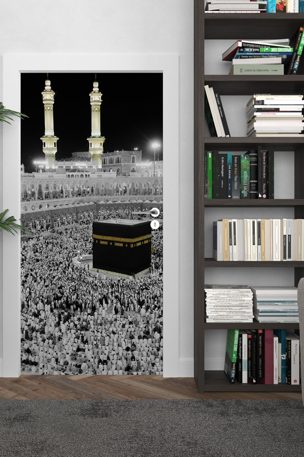 Kabe ve Mescid-i Haram Manzaralı Kapı Giydirme Tasarımı 9548
