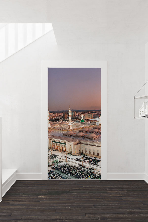Medine Panoramik Görünümlü Kapı Giydirme Dekoratif Baskı 9558