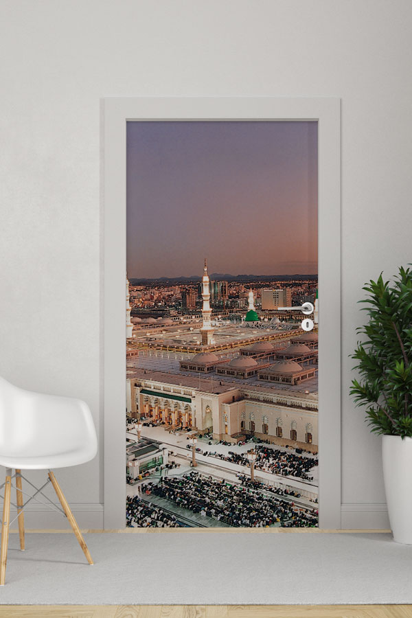 Medine Panoramik Görünümlü Kapı Giydirme Dekoratif Baskı 9558