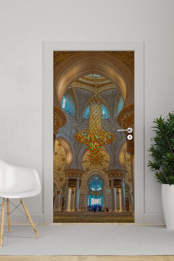 Şeyh Zayed Camii İç Tasarımı Kapı Giydirme 9571