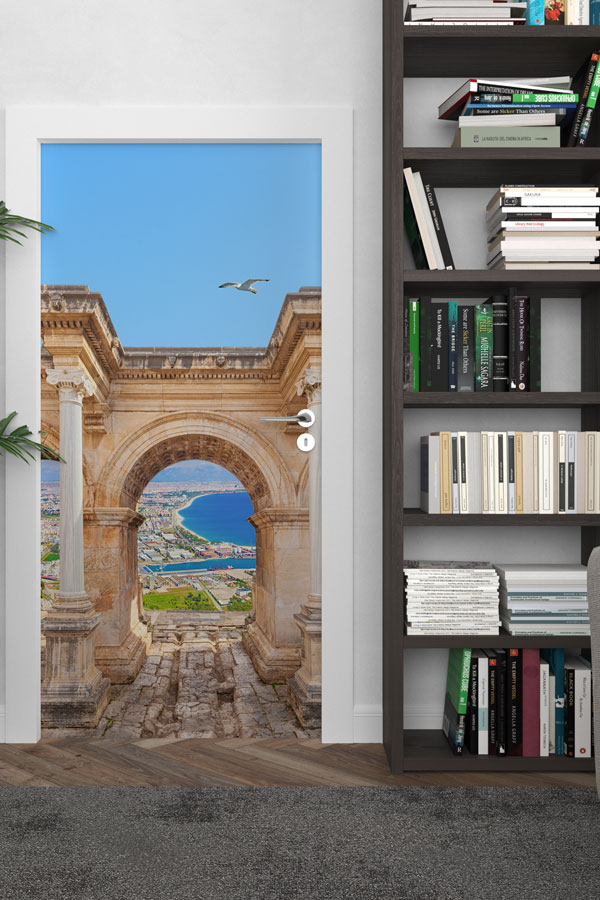 Antik Kemerden Deniz Manzaralı Kapı Giydirme 9723