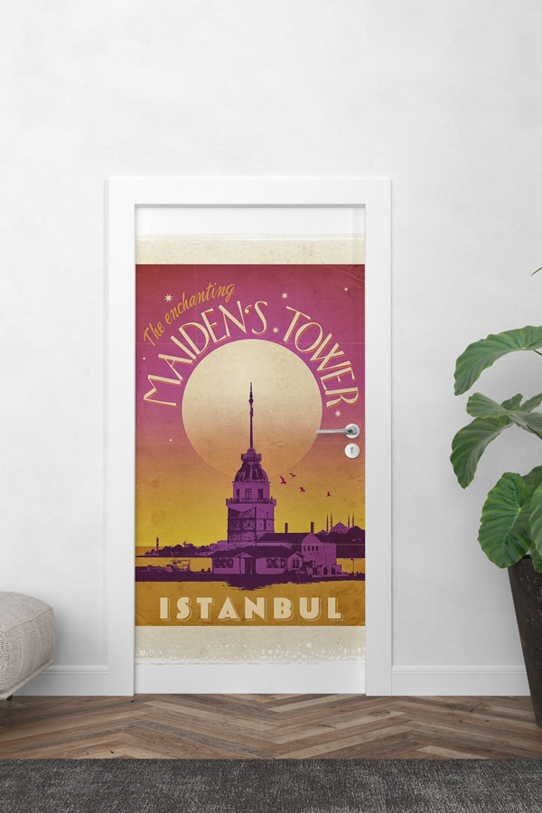 sınıf, kapı, giydirme, tasarım Kız Kulesi Kapı Giydirme 9775