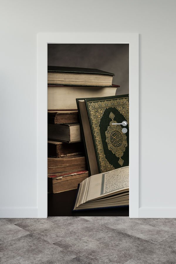 Kur’an-ı Kerim Tasarımlı Kapı Giydirme Dekoratif Baskı 9536