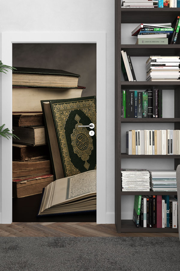 Kur’an-ı Kerim Tasarımlı Kapı Giydirme Dekoratif Baskı 9536
