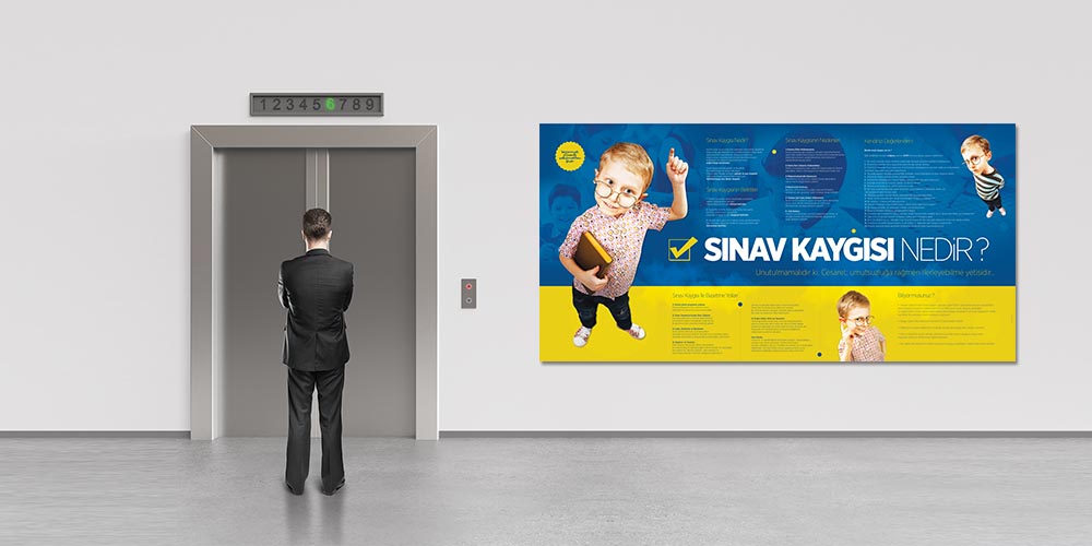 Sınav Kaygısı Nedir? ve Çözümleri Posteri - Okul ve Rehberlik Panosu A-802