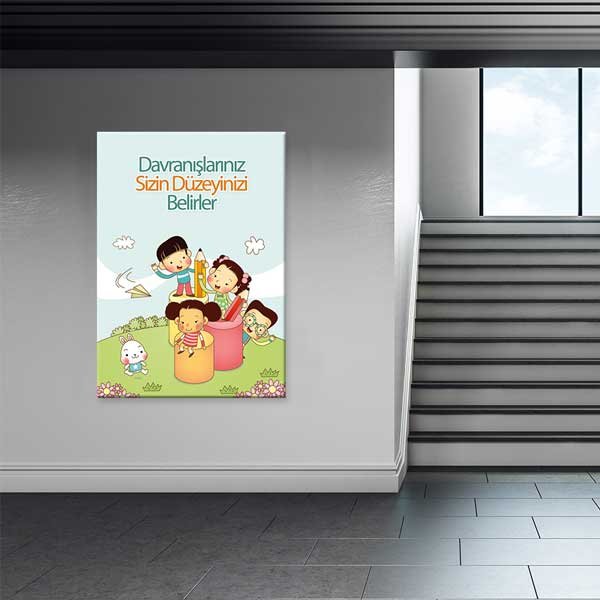 Fen ve Kimya Sınıfları İçin Büyük Boy Eğitici Duvar Dekoru F-418