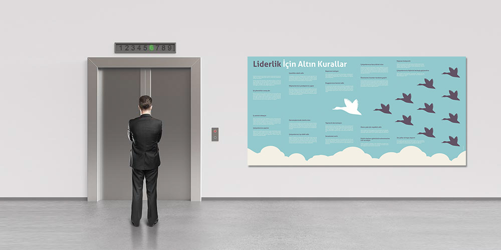 Liderlik İçin Altın Kurallar Duvar Panosu 3005