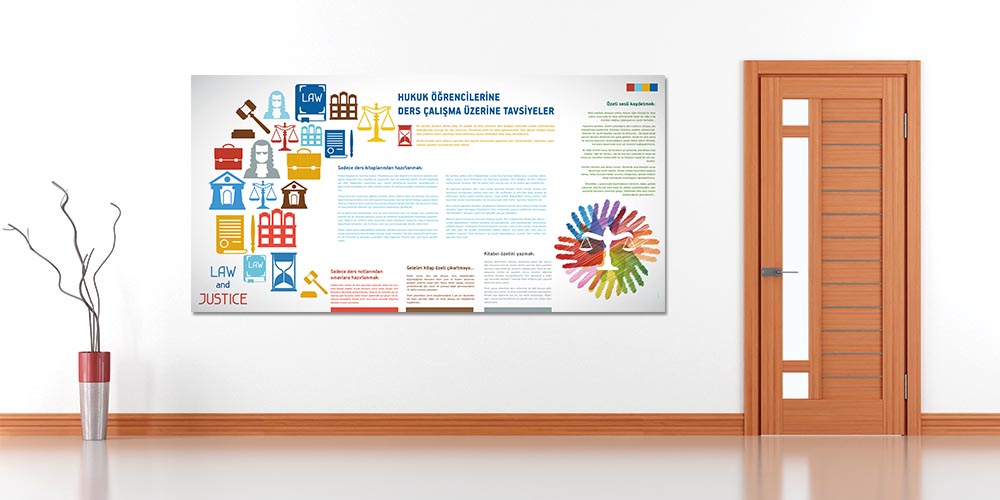 Hukuk Öğrencilerine Ders Çalışma Tavsiyeleri Duvar Panosu 3141