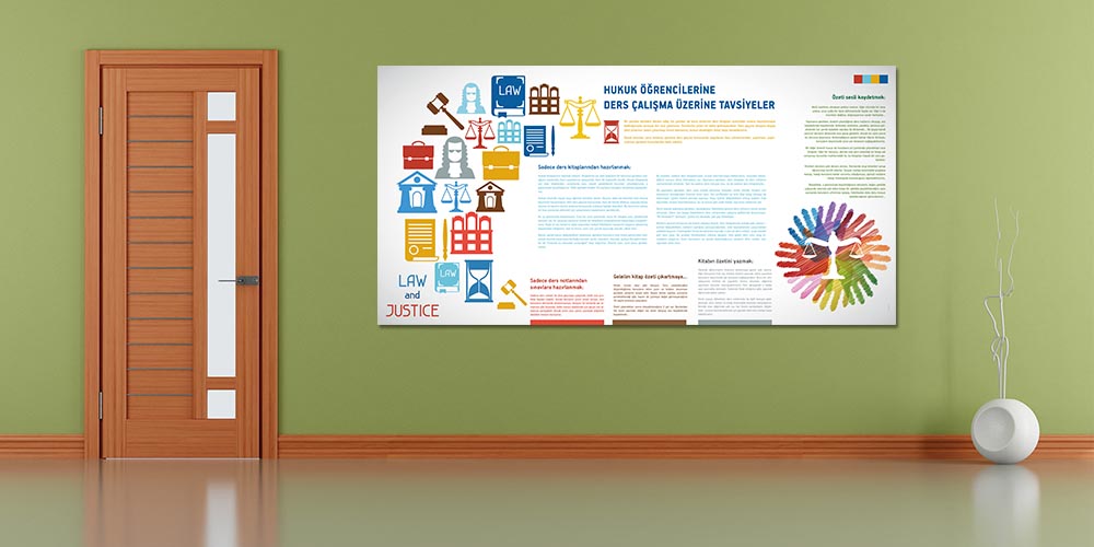Hukuk Öğrencilerine Ders Çalışma Tavsiyeleri Duvar Panosu 3141