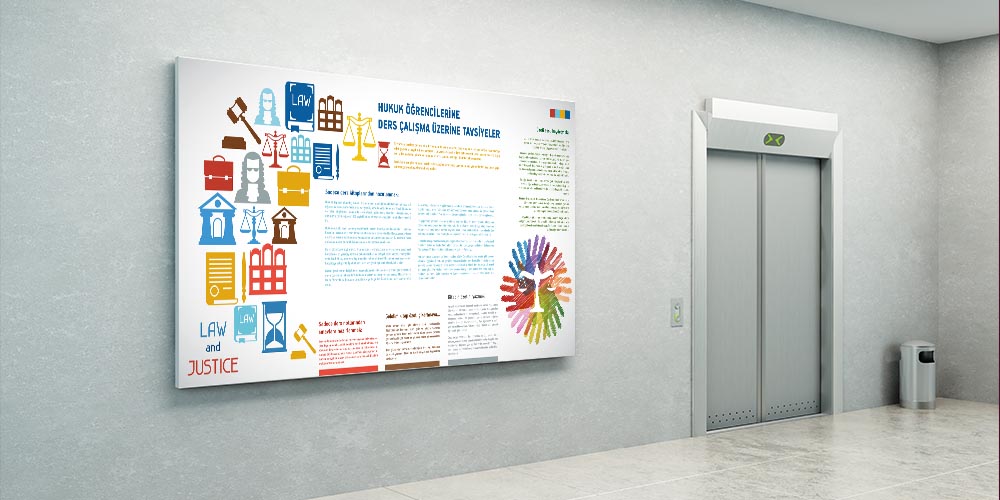 Hukuk Öğrencilerine Ders Çalışma Tavsiyeleri Duvar Panosu 3141