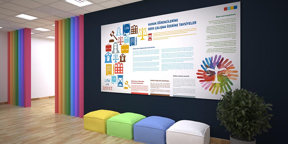 Hukuk Öğrencilerine Ders Çalışma Tavsiyeleri Duvar Panosu 3141