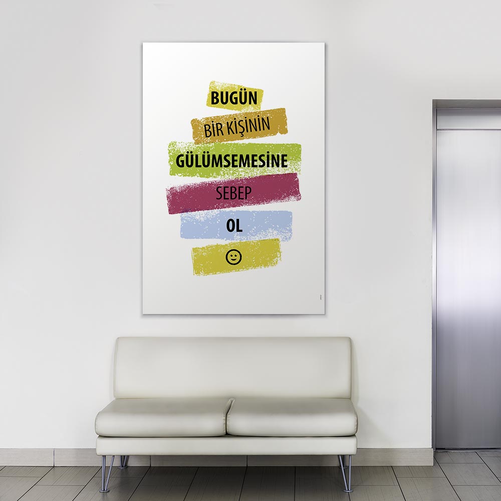 "Bugün Bir Kişinin Gülümsemesine Sebep Ol" Motivasyon Tablosu – 4092