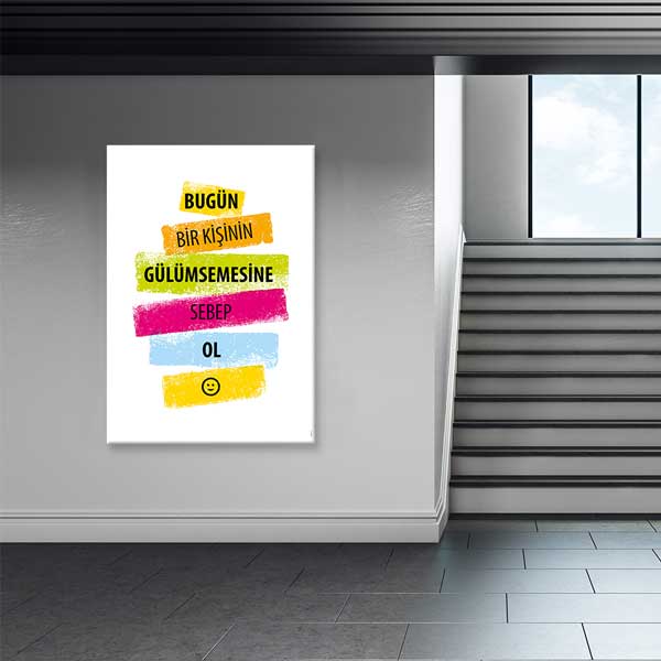 "Bugün Bir Kişinin Gülümsemesine Sebep Ol" Motivasyon Tablosu – 4092