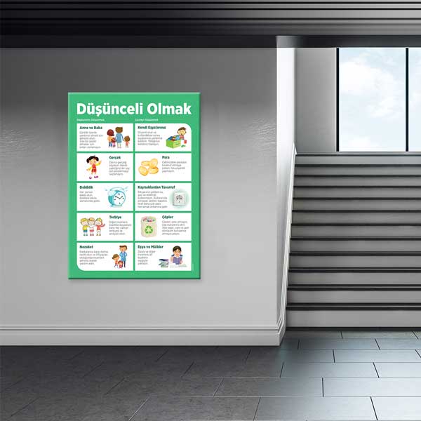 Düșünceli Olmak Duvar Tablosu – B-849