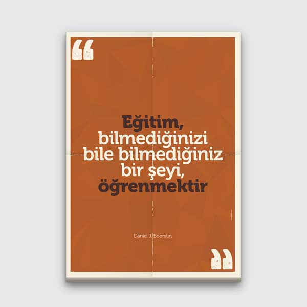 "Bilmediğini Öğrenmek" Eğitim ve Bilgi Motivasyon Tablosu – B-938