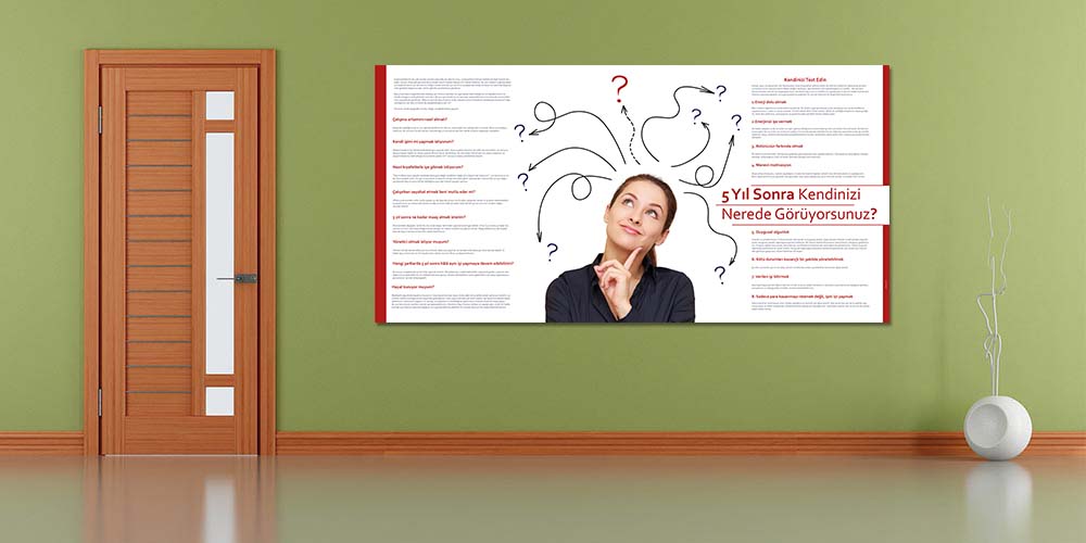 5 Yıl Sonra Kendinizi Nerede Görüyorsunuz? Kariyer Planlama Posteri  3061