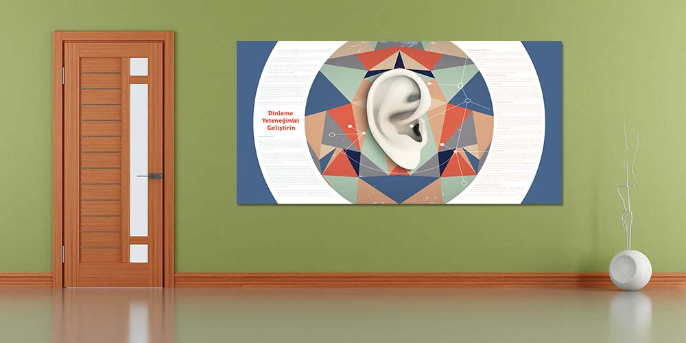 Dinleme Yeteneğinizi Geliştirin Duvar Dekoru 3083