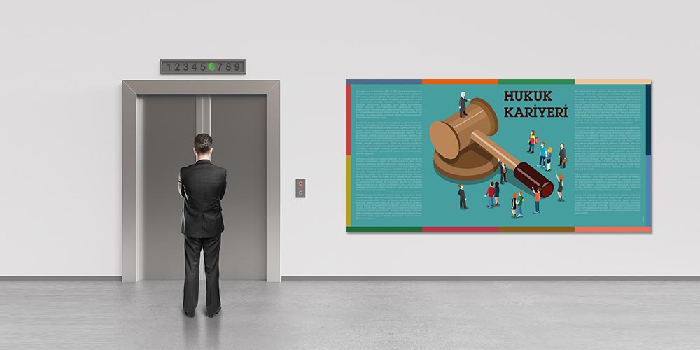 Hukuk Kariyeri Temalı Sınıf ve Ofis Dekor Poster 3143