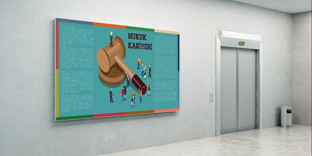 Hukuk Kariyeri Temalı Sınıf ve Ofis Dekor Poster 3143