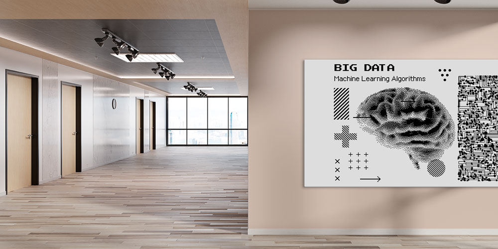 Big Data ve Makine Öğrenimi Algoritmaları Temalı Büyük Ebat Duvar Dekoru – 7788-DK