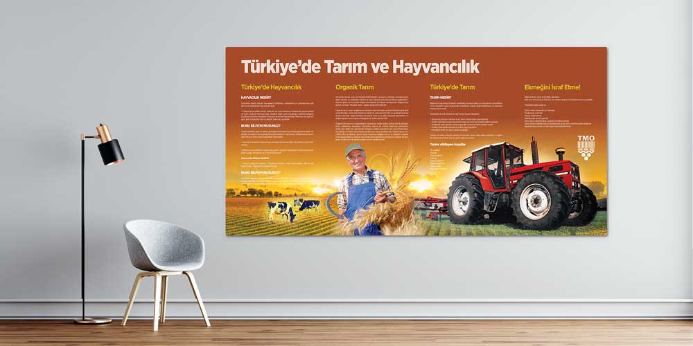 Türkiye'de Tarım ve Hayvancılık Temalı Duvar Dekoru - Sosyal Bilgiler Sınıfı F-122