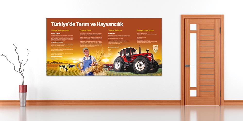 Türkiye'de Tarım ve Hayvancılık Temalı Duvar Dekoru - Sosyal Bilgiler Sınıfı F-122