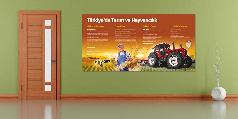 Türkiye'de Tarım ve Hayvancılık Temalı Duvar Dekoru - Sosyal Bilgiler Sınıfı F-122