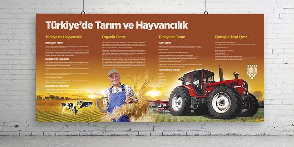 Türkiye'de Tarım ve Hayvancılık Temalı Duvar Dekoru - Sosyal Bilgiler Sınıfı F-122