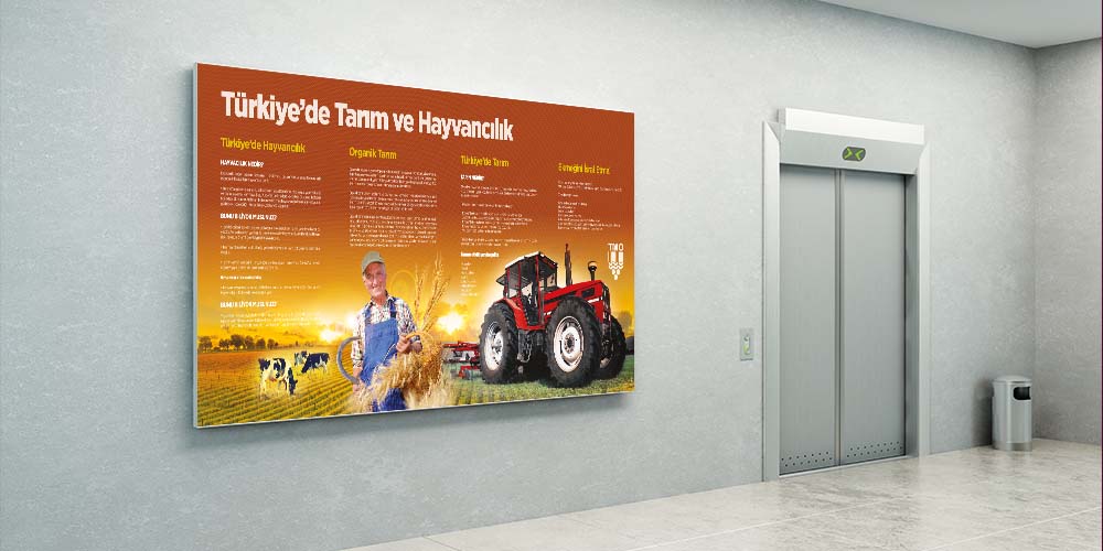 Türkiye'de Tarım ve Hayvancılık Temalı Duvar Dekoru - Sosyal Bilgiler Sınıfı F-122