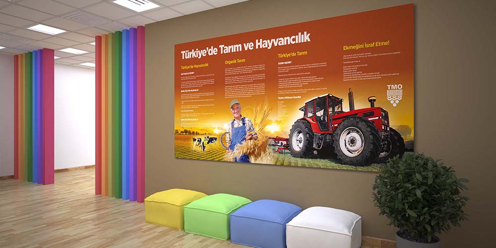 Türkiye'de Tarım ve Hayvancılık Temalı Duvar Dekoru - Sosyal Bilgiler Sınıfı F-122