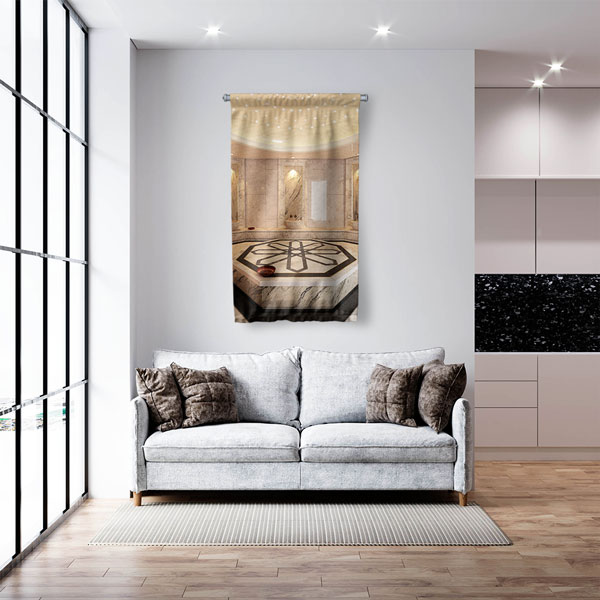 Lüks Hamam Mimari Duvar Flaması 5974