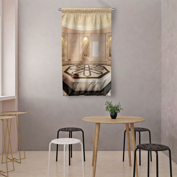 Lüks Hamam Mimari Duvar Flaması 5974