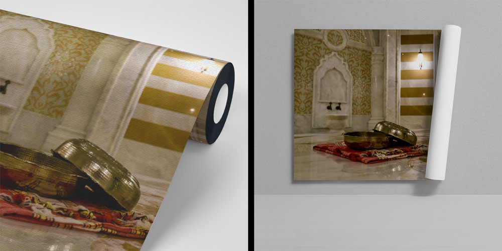 Otantik Hamam Tasarımlı Spa Duvar Kağıdı 5941