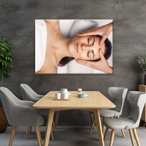 Yüz Masajı Spa Ritüeli Kanvas Tablo – 5921