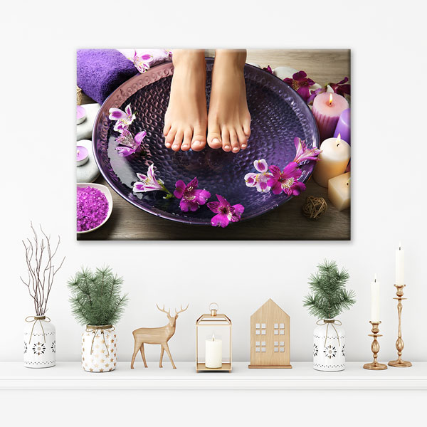 Spa Ayak Banyosu Kanvas Tablo – 5927