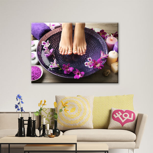 Spa Ayak Banyosu Kanvas Tablo – 5927