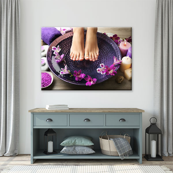 Spa Ayak Banyosu Kanvas Tablo – 5927