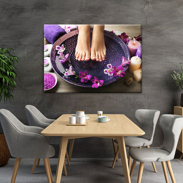 Spa Ayak Banyosu Kanvas Tablo – 5927