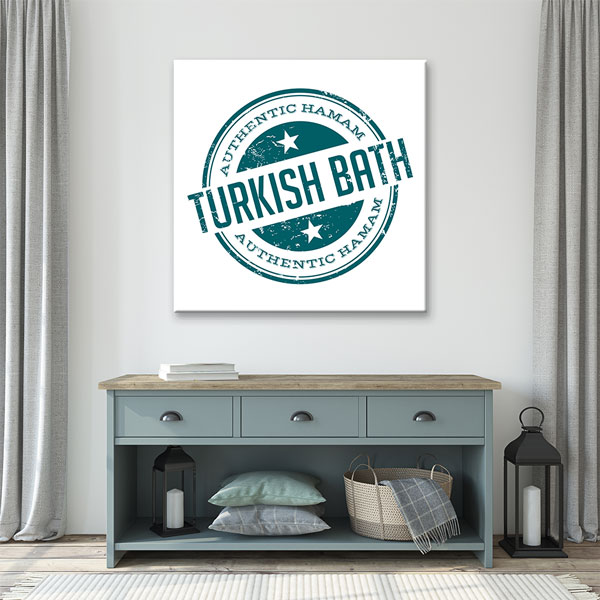 Turkish Bath Yazılı Hamam Kanvas Tablo – 5932