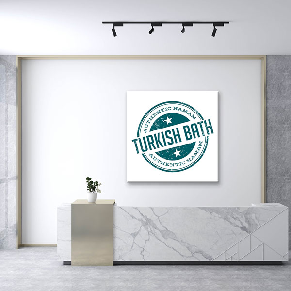Turkish Bath Yazılı Hamam Kanvas Tablo – 5932